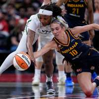 Caitlin Clark and Kelsey Mitchell help Fever keep home-court hope alive with 96-77 win over Lynx