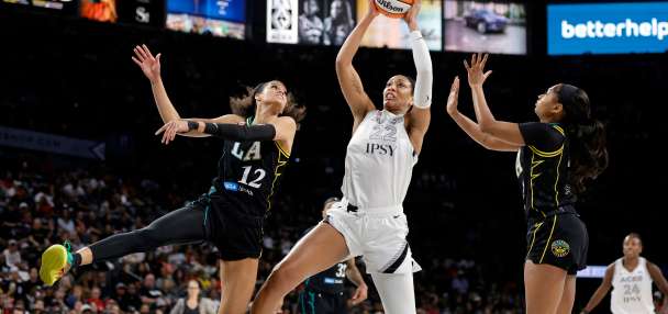 A'ja Wilson powers the Aces past the Sparks, clinching at least a No. 3 seed