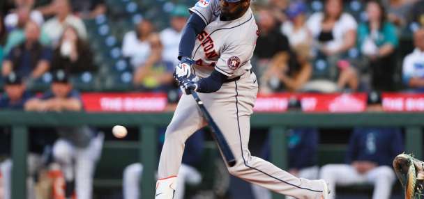 Alvarez hits 41st homer and drives in 3 as Astros blank Mariners 7-0 to tie Rangers atop AL West