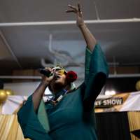 At a talent show on Los Angeles' Skid Row, the performers are all part of the homeless community