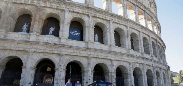 Rome's Colosseum closes for the day after a worker plunges to his death