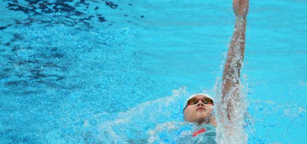 Chinese 13-year-old Yu Zidi wins her third swimming gold medal at the Asian Games