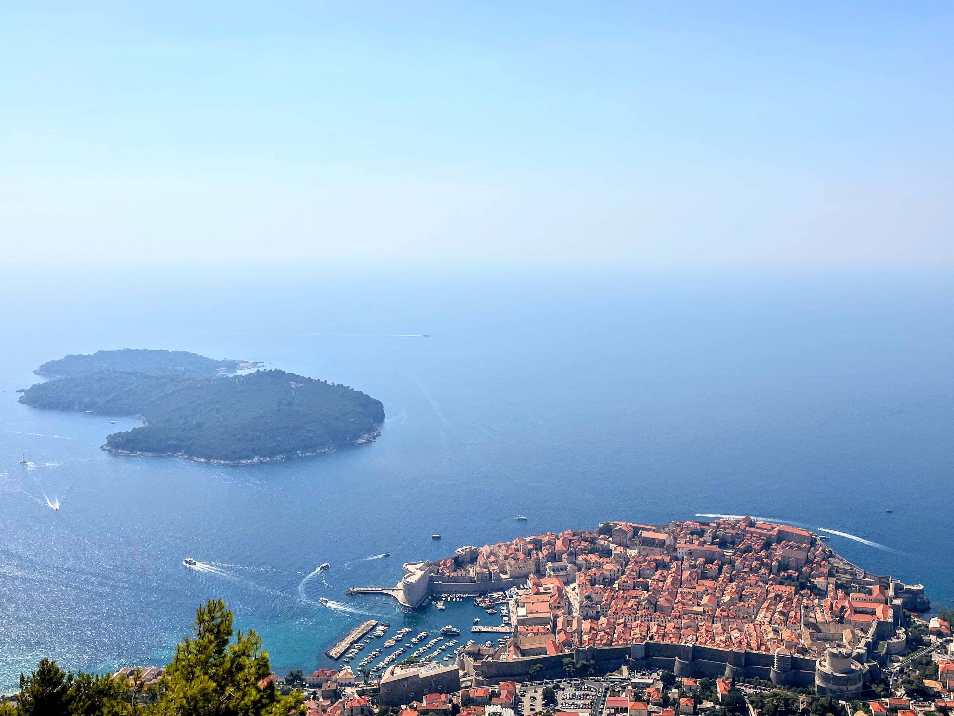 You can walk the city's walls for a unique view of Dubrovnik, but the best perspective comes from the cable car to Mount Srď above the city.