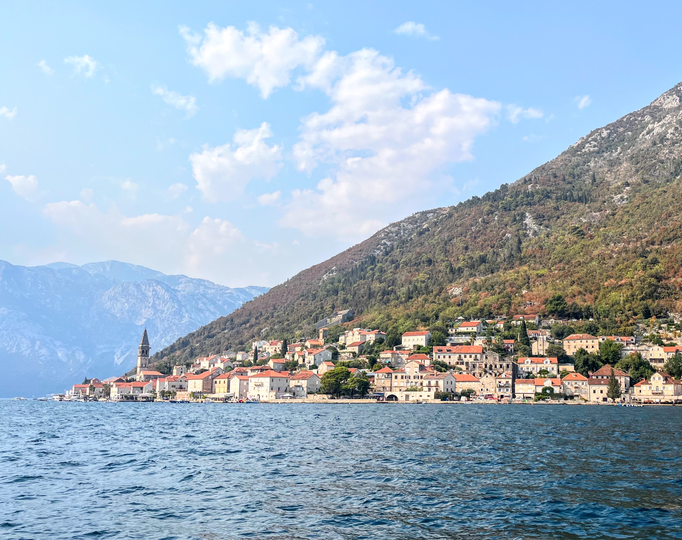 The medieval town of Perast in Montenegro.