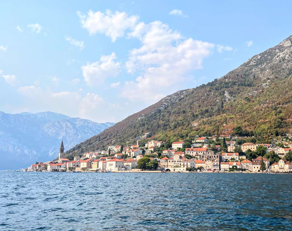 The medieval town of Perast in Montenegro.