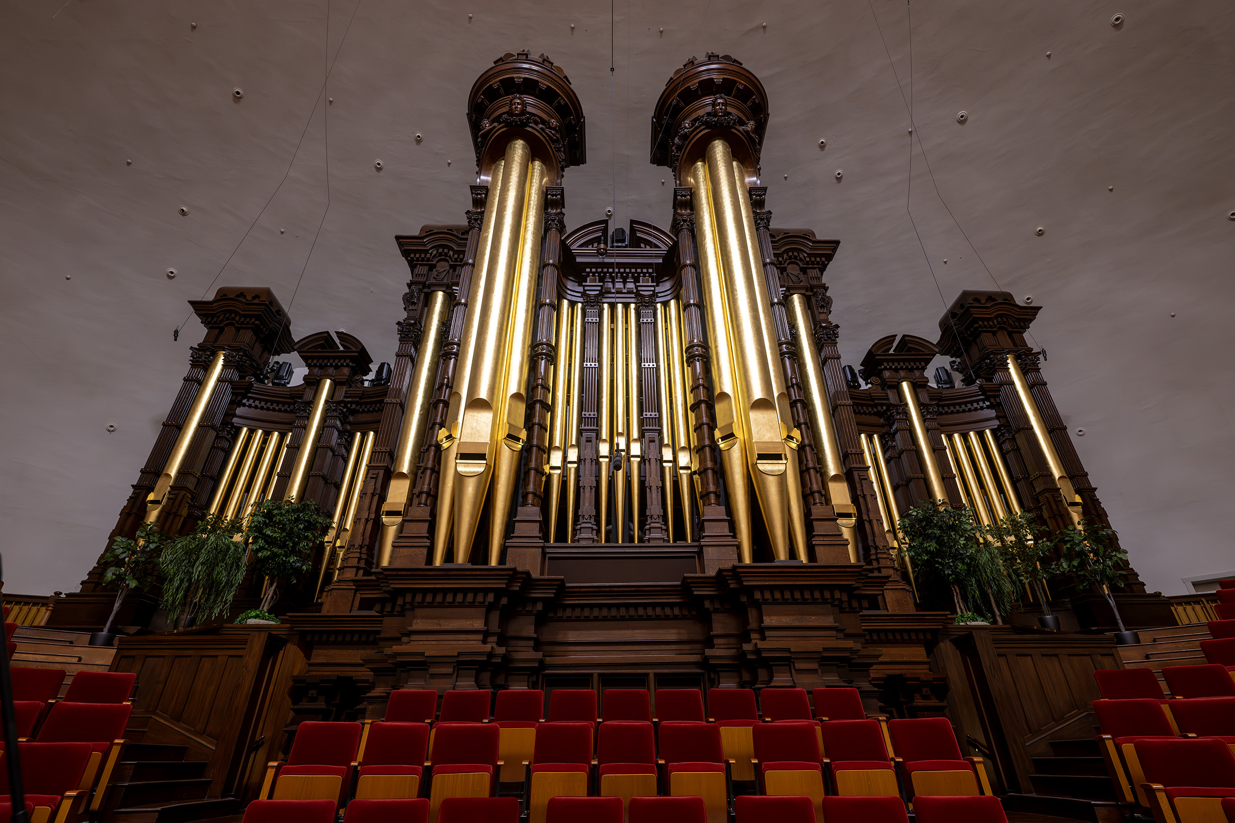 The iconic organ in the Tabernacle on Temple Square in Salt Lake City on  Sept. 22.