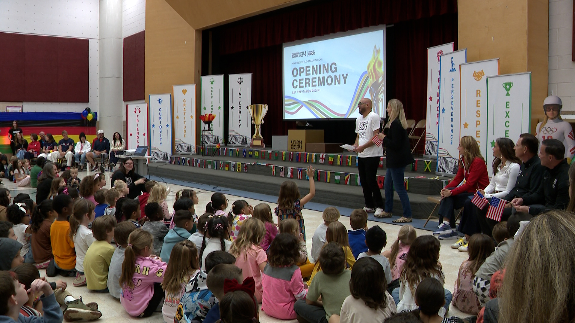 IOC president Kirsty Coventry visits Utah kids as excitement builds for 2034 Winter Games.