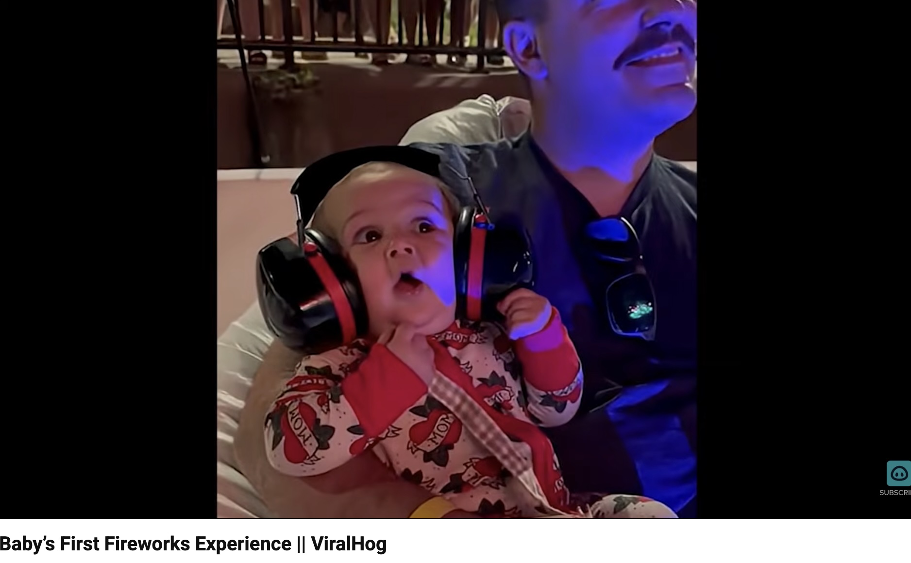 Have You Seen This? Baby experiences fireworks for the first time