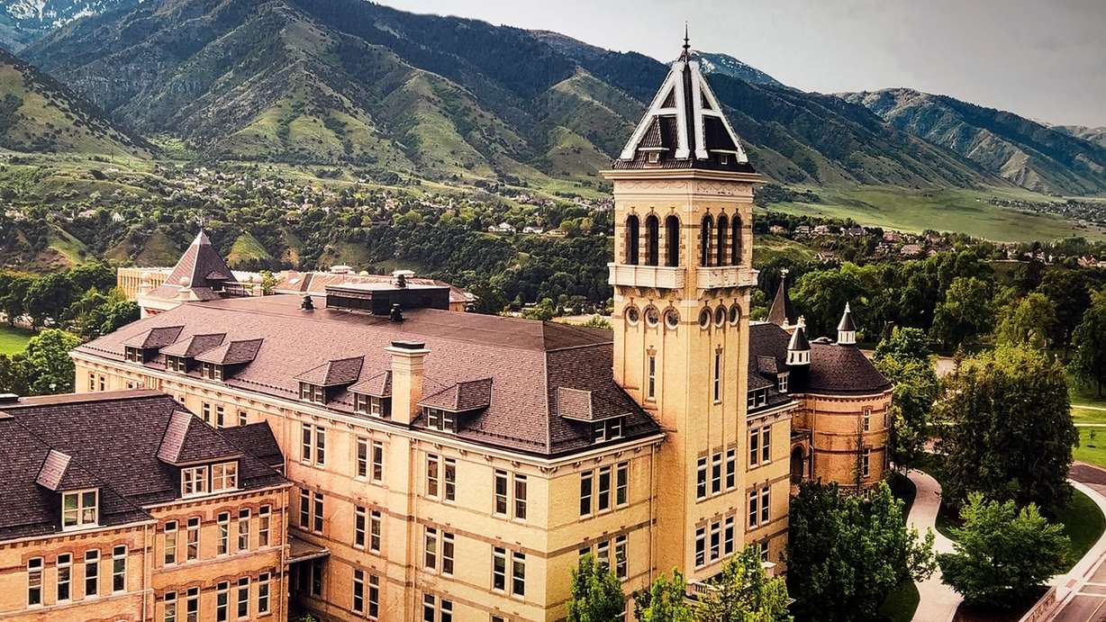 Old Main at Utah State University.