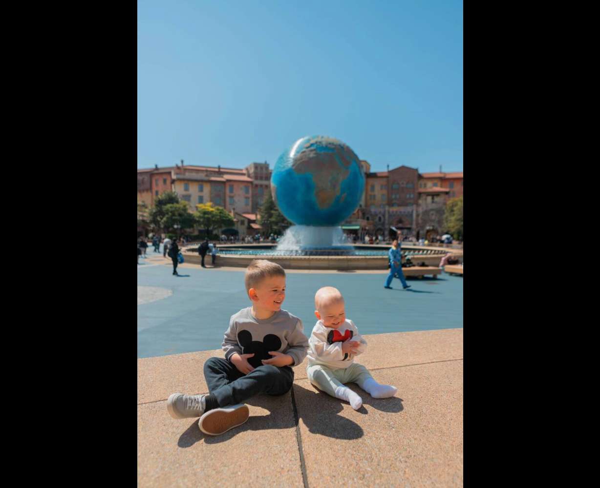 Briggs and Bootsie at Disneyland Tokyo in 2024.