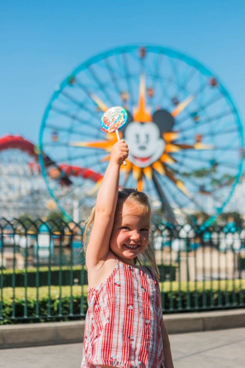 Bootsie at Disneyland California Adventure in July 2026.