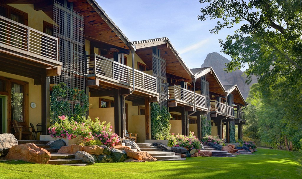 Guest rooms on the river.