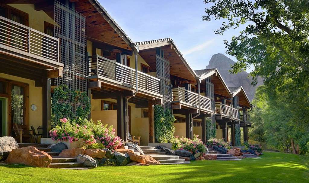 Guest rooms on the river.