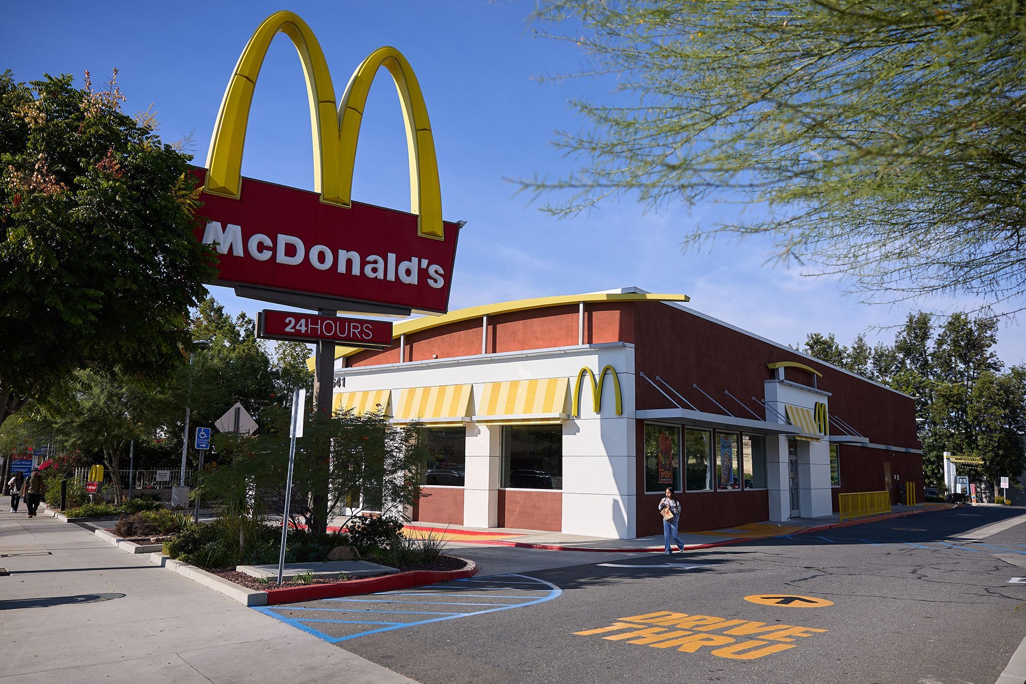 A McDonald's in Los Angeles in 2025.