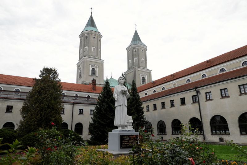 The site of a knife attack on the grounds of a Benedictine Sisters monastery that, as per local media, caused multiple casualties,  in Jaroslaw, Poland, September 24, 2026. Fot. Patryk Ogorzalek/via REUTERS