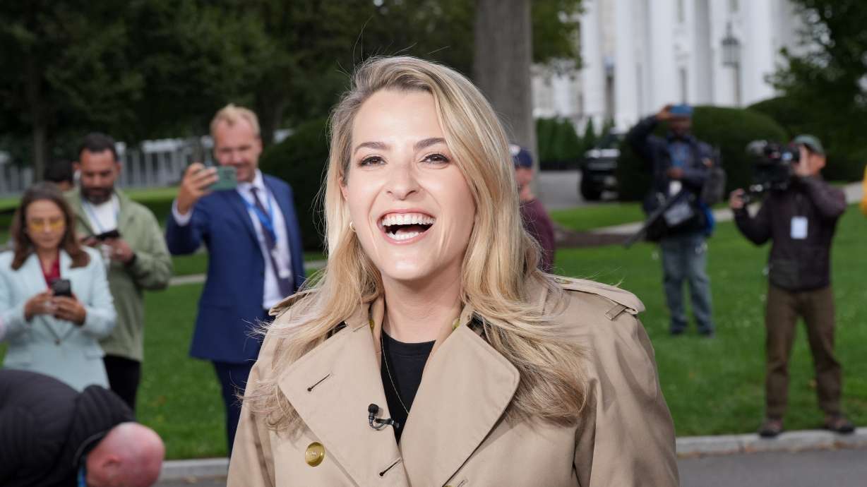 CNN senior reporter Betsy Klein reports from the White House, Thursday, in Washington. CNN, MS NOW and Politico all had their access to the White House restored following a judge's order.