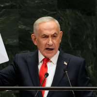 At UN, Netanyahu defends Israel as delegates storm out