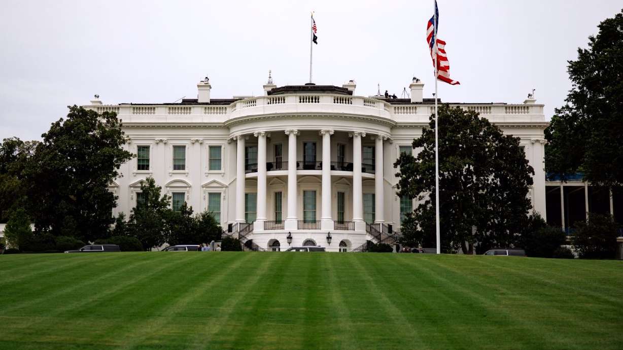 The White House is seen from the South Lawn on September 20 in Washington, DC. The Trump administration has created a new public portal to report suspected visa fraud.
