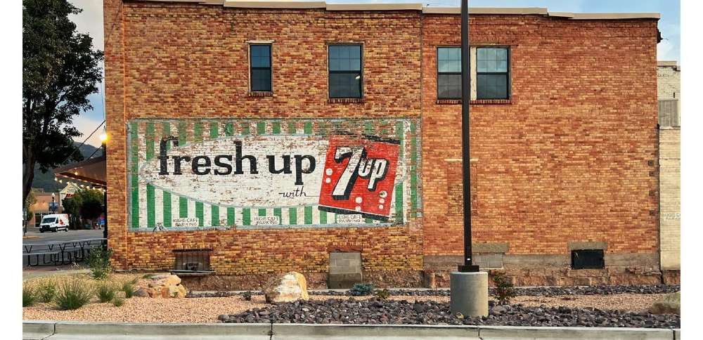 7UP 'ghost sign' in Cedar City sparks memories of wedding proposal 50 years ago