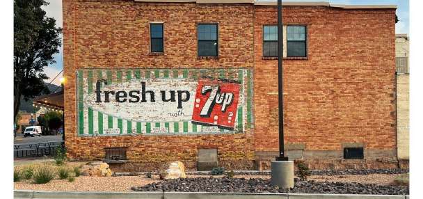 7UP 'ghost sign' in Cedar City sparks memories of wedding proposal 50 years ago