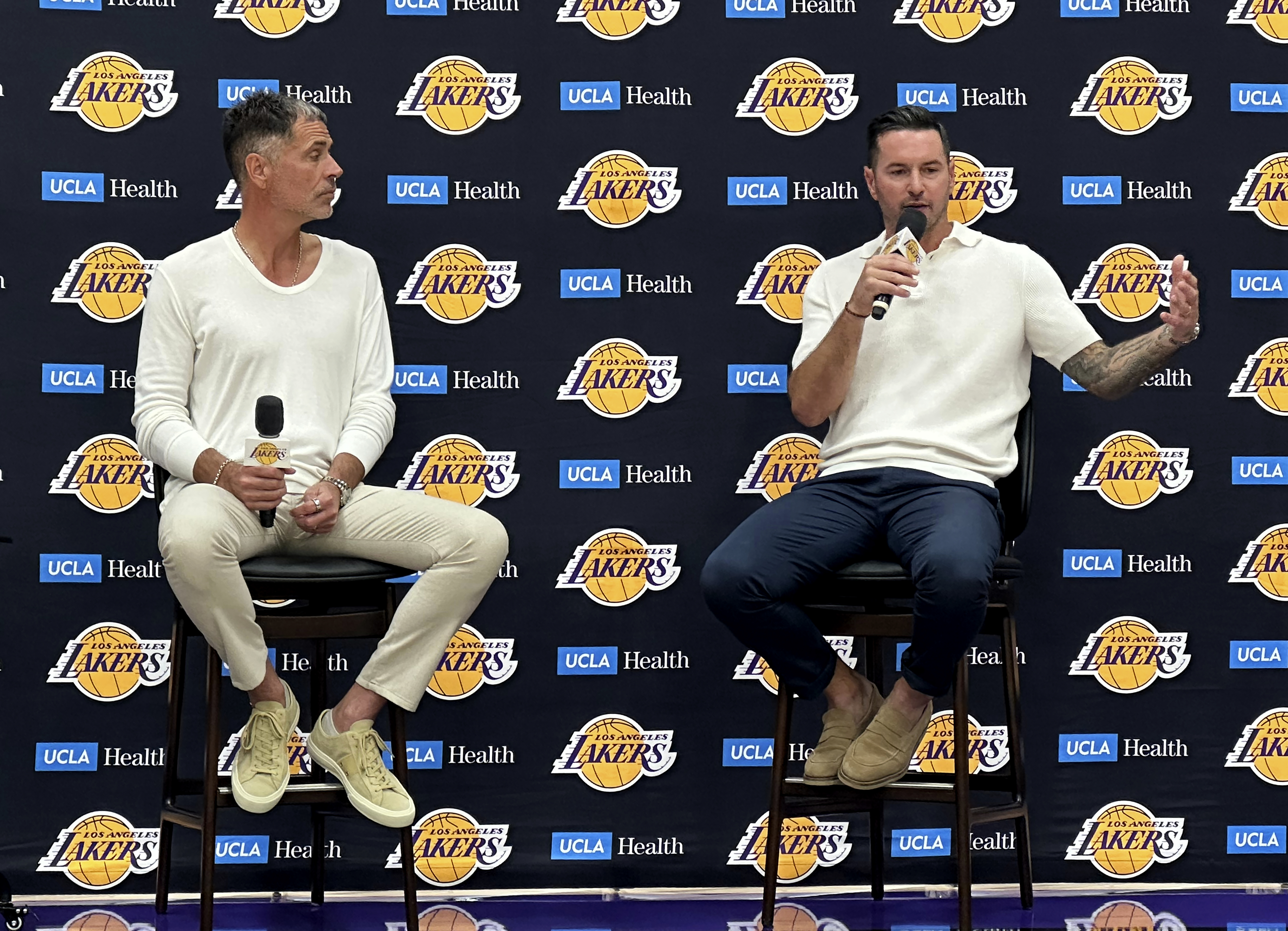 LeBron James is gone, but Lakers GM Pelinka and coach Redick are excited about the future
