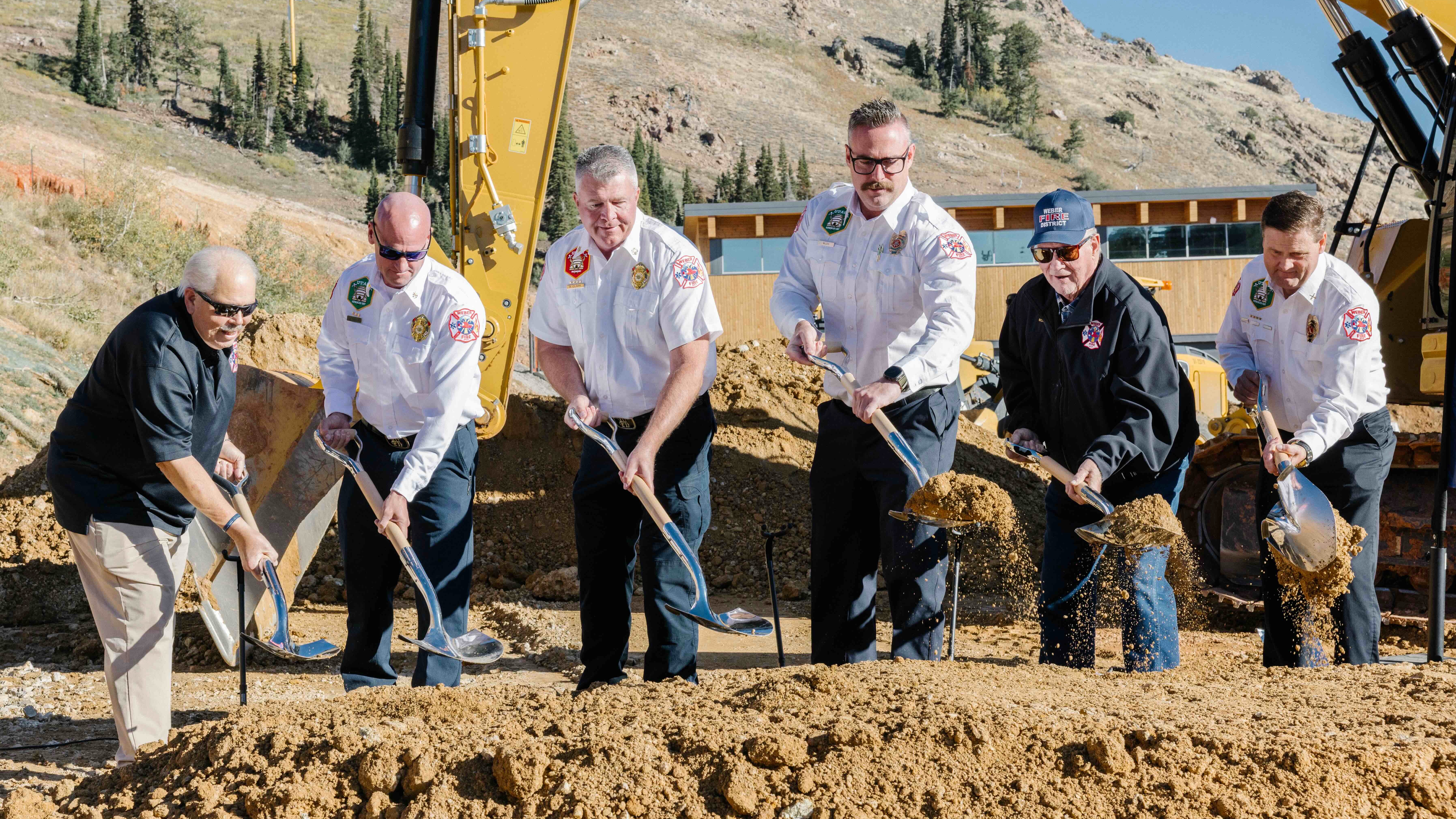 Powder Mountain, Weber Fire District break ground on mountaintop fire station