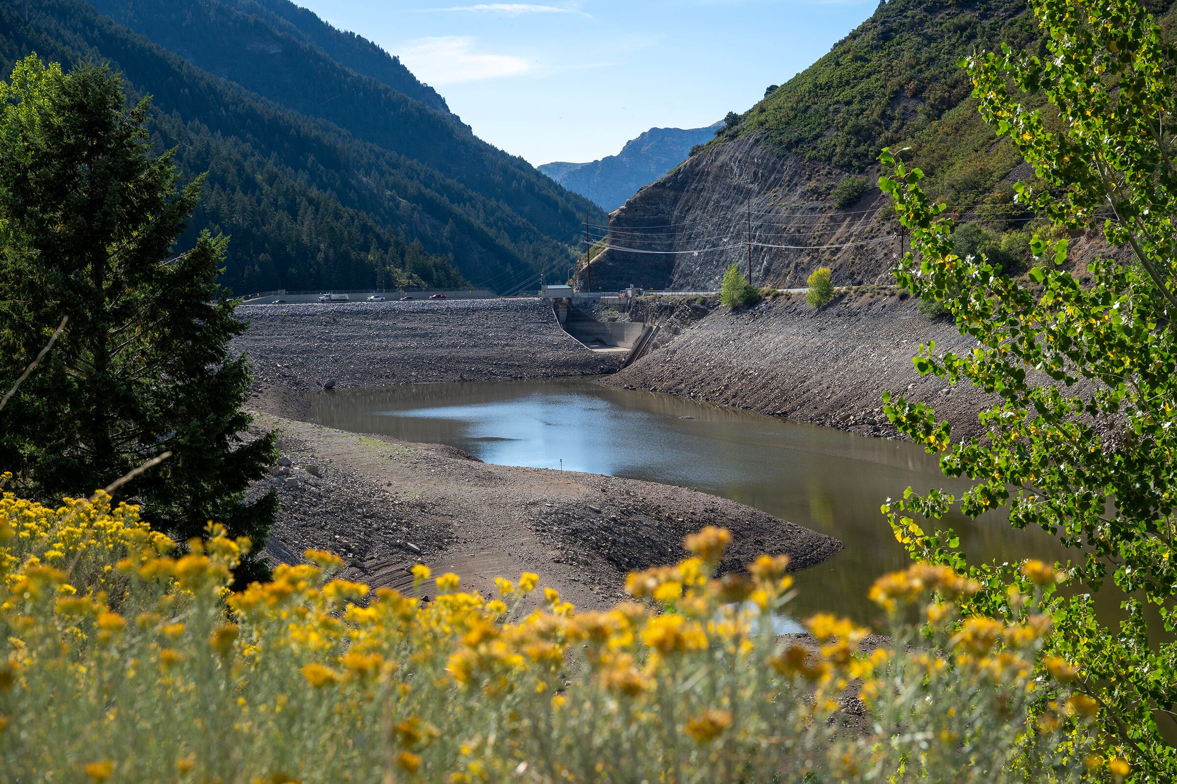 Pineview Reservoir dam on Thursday. A new Pew Research report showed cyberattacks on U.S. water systems are increasing.