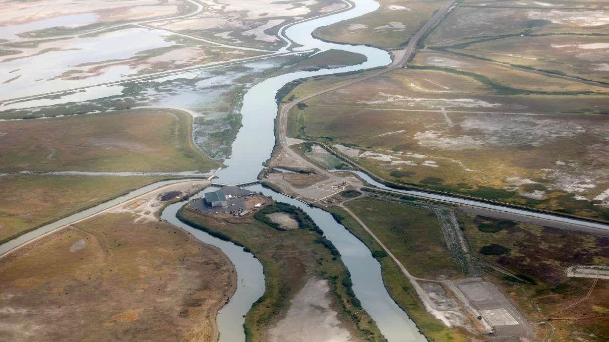 The area where the Bear River Migratory Bird Refuge auto tour begins is pictured on Aug. 4, 2022. Utah and the federal government have settled a land dispute in the area for $60 million, state officials said on Friday.