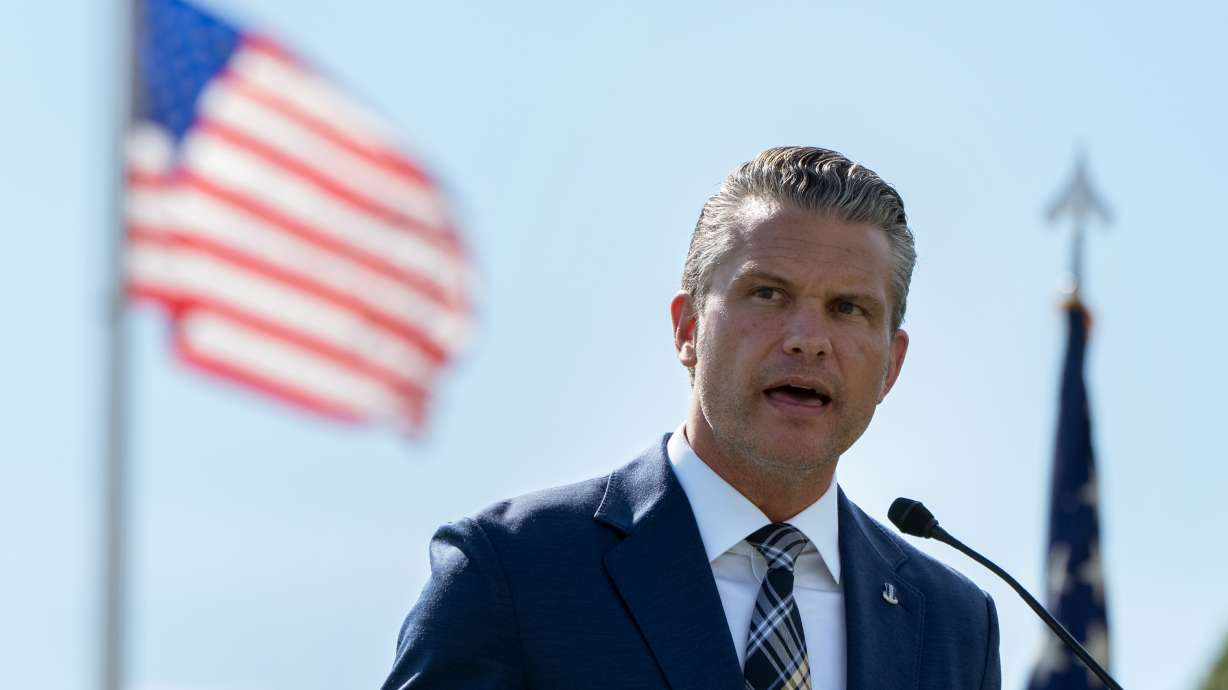 Defense Secretary Pete Hegseth speaks at the POW/MIA National Recognition Day Ceremony at the Pentagon on Sept. 18 in Washington. Utah leaders are pushing back on the plan to publicize the execution of Fort Hood shooter Nidal Hasan.