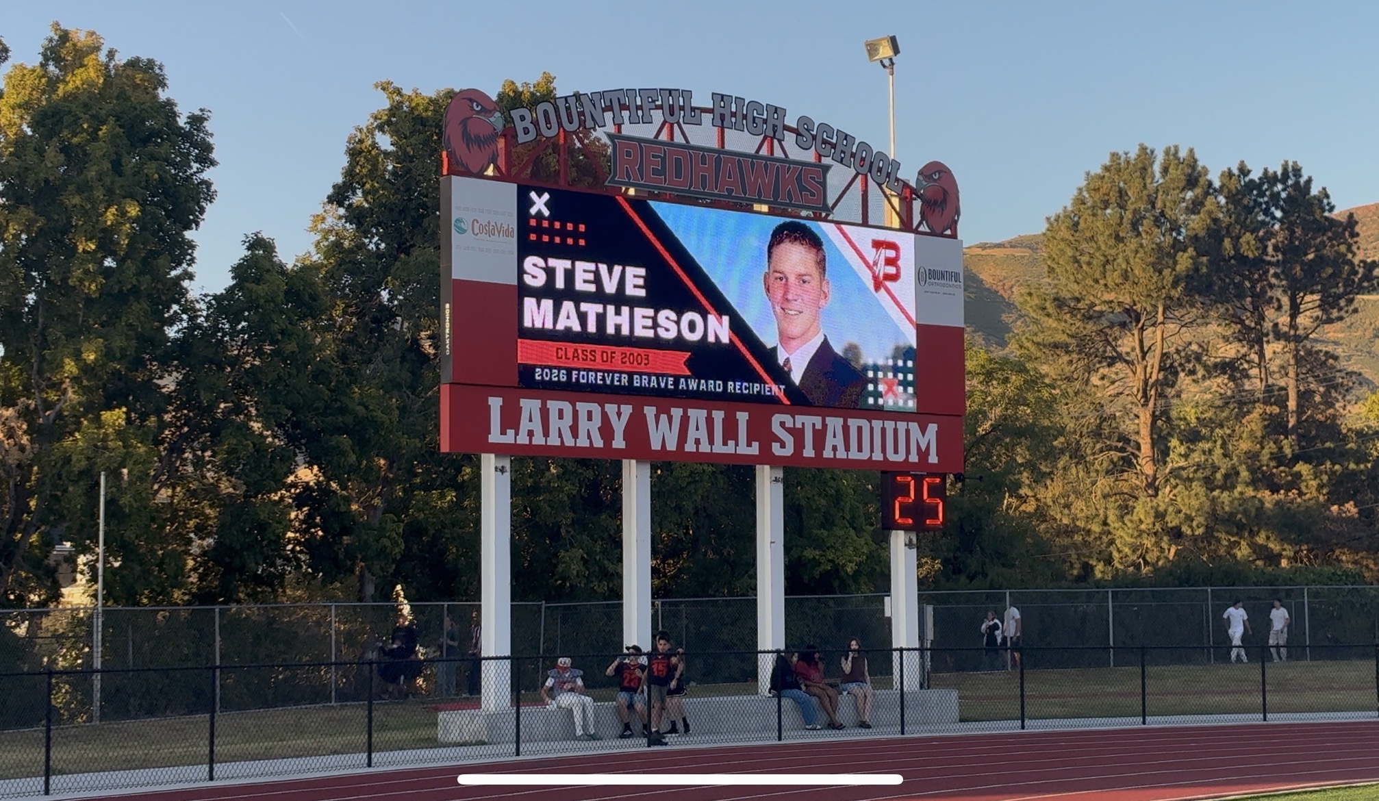 Bountiful honors former QB, lightening strike victim