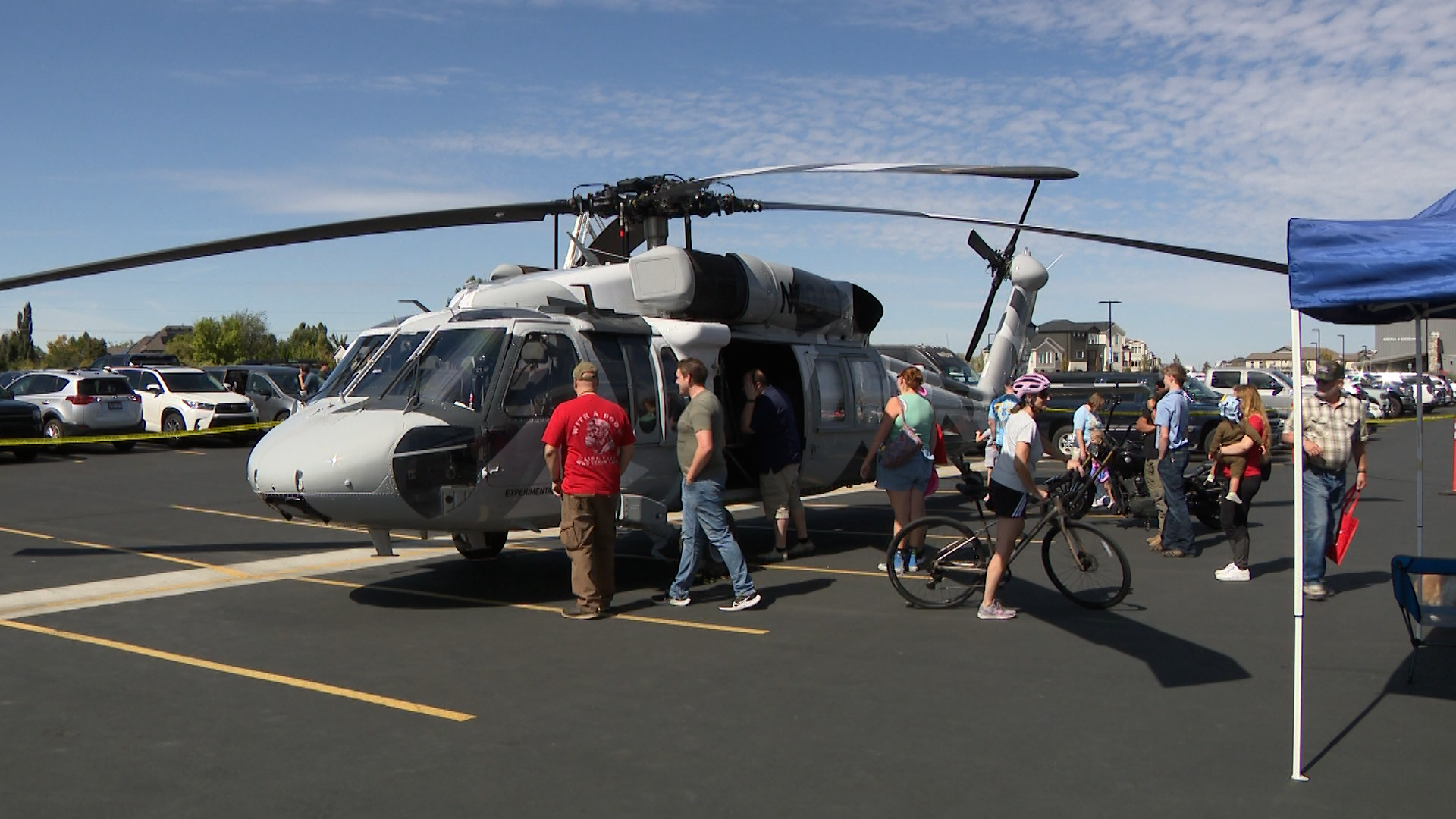Attendees at the Emergency Preparedness Fair in Farmington are checking out presentations and exhibits like the Blackhawk helicopter on Saturday. Last week's tornado in Davis County was a reminder to stay prepared.