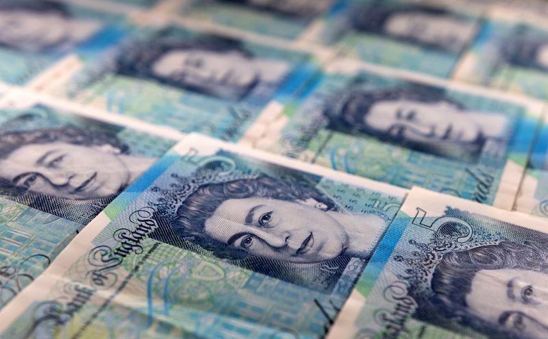 Pound banknotes are seen in this illustration taken March 1, 2022.