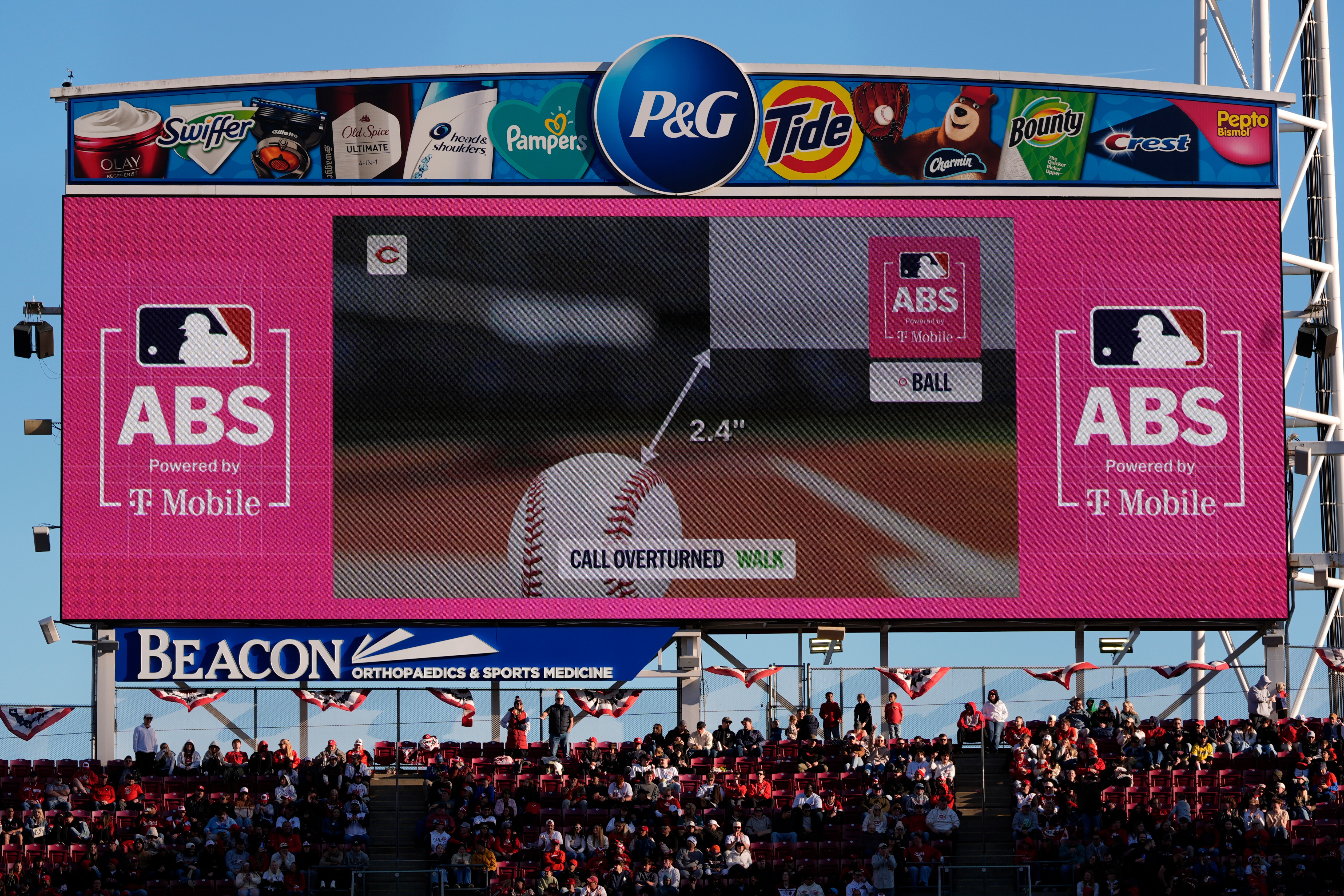 MLB average game time up nearly 4 minutes to 2:42, partly because of robot umpires