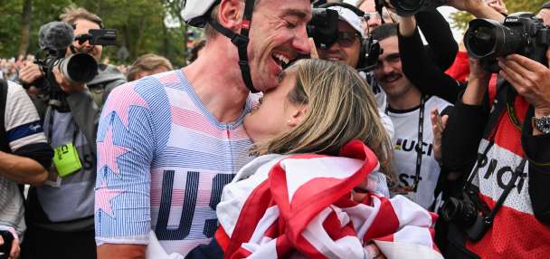 Brandon McNulty follows Greg LeMond and Lance Armstrong as US riders to win cycling world title