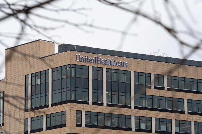 UnitedHealthcare sign is displayed at its office building in Minnetonka, Minnesota, U.S., December 11, 2025.