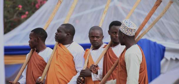 A TV journalist is crowned king of a traditional monarchy in Uganda