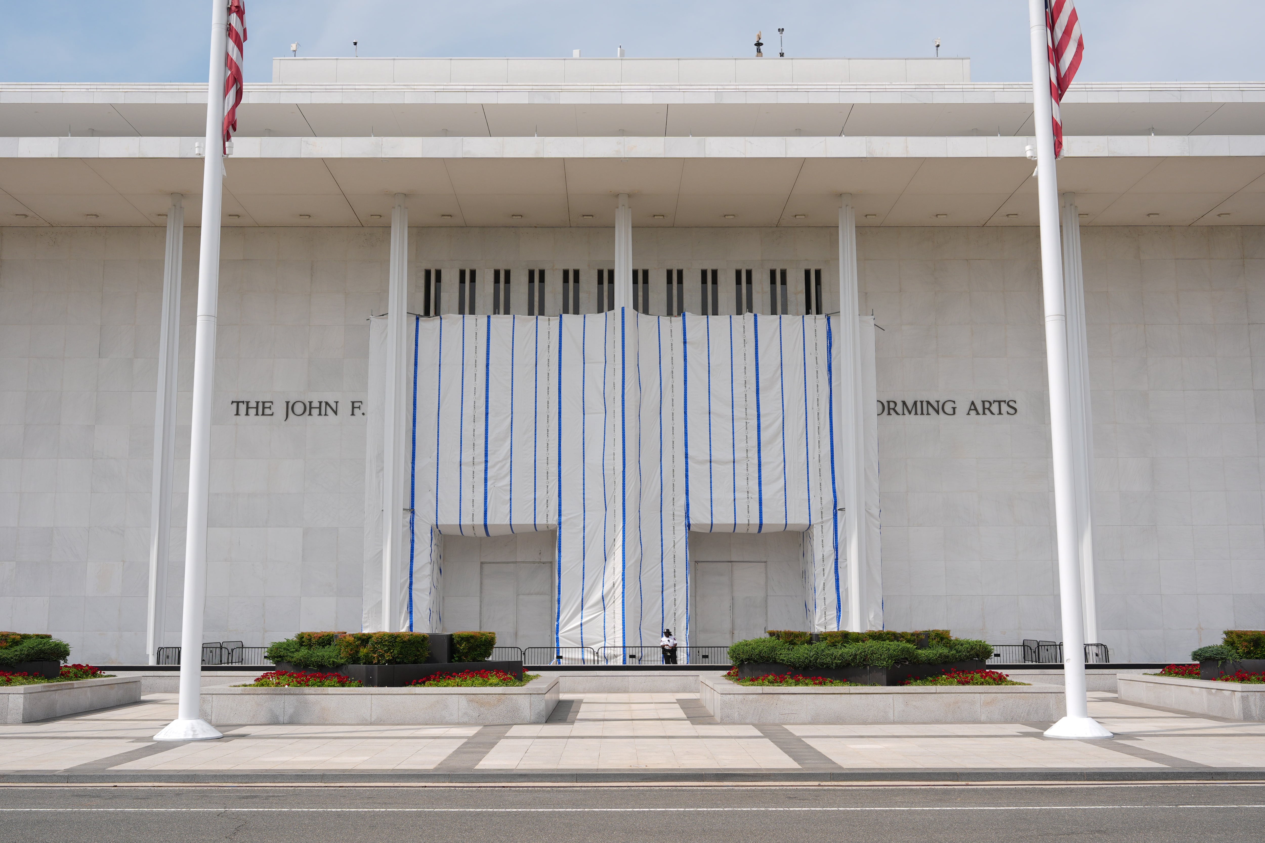 The John F. Kennedy Center for the Performing Arts, Sept. 2, in Washington. Sen. Mike Lee objected to fast-track a bill banning demolition of presidential memorials, including the Kennedy Center.