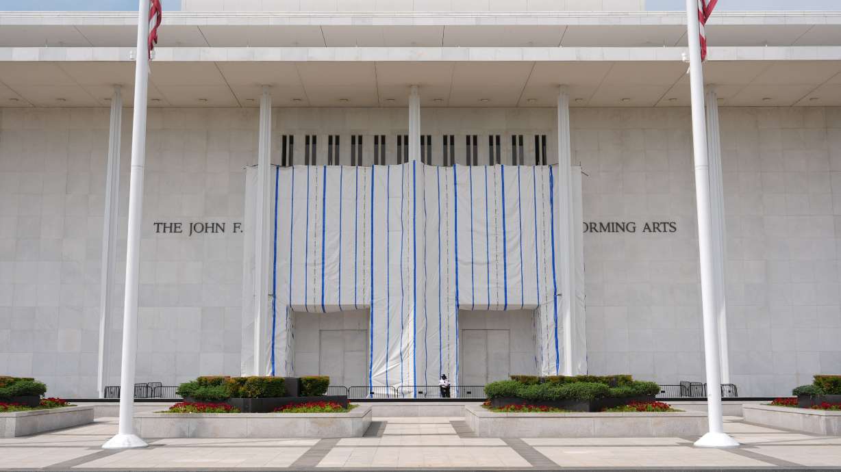 The John F. Kennedy Center for the Performing Arts, Sept. 2, in Washington. Sen. Mike Lee objected to fast-track a bill banning demolition of presidential memorials, including the Kennedy Center.