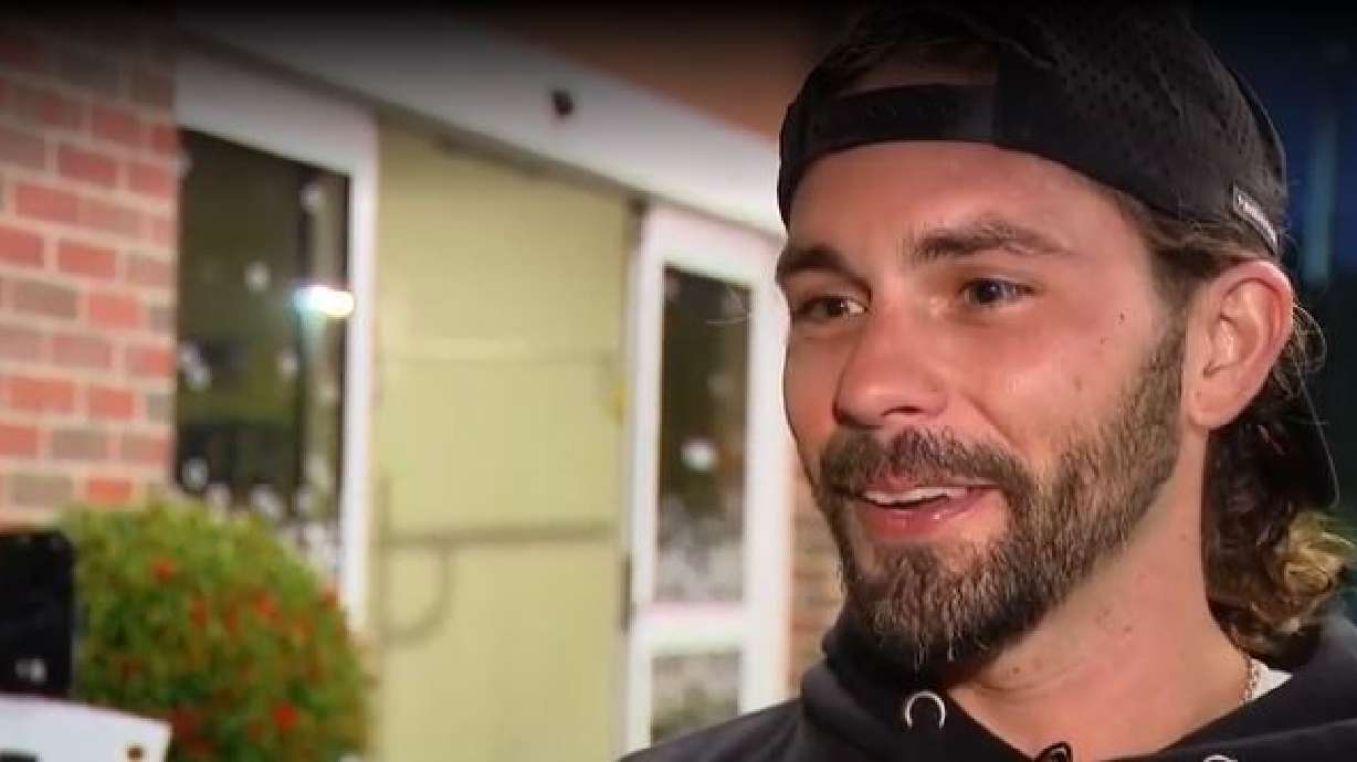 When he's not walking, Kyndal Ray Edwards is usually talking and hugging it out with people who are inspired by and grateful for his mission and his message.
