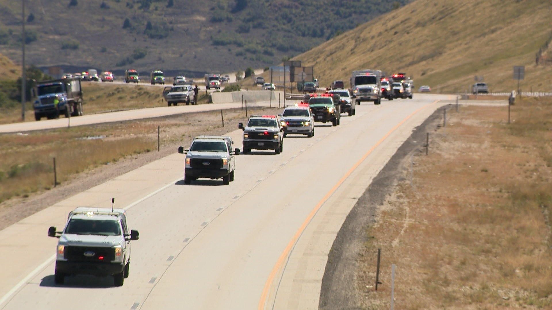Firefighters, community honor fallen pilot Ryan Cutter during procession home