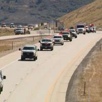 Firefighters, community honor fallen pilot Ryan Cutter during procession home