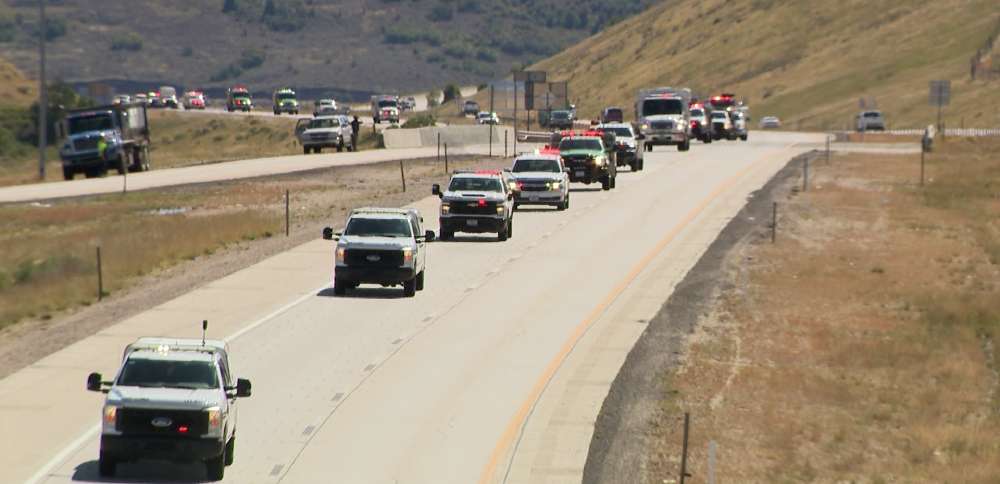 Firefighters, community honor fallen pilot Ryan Cutter during procession home