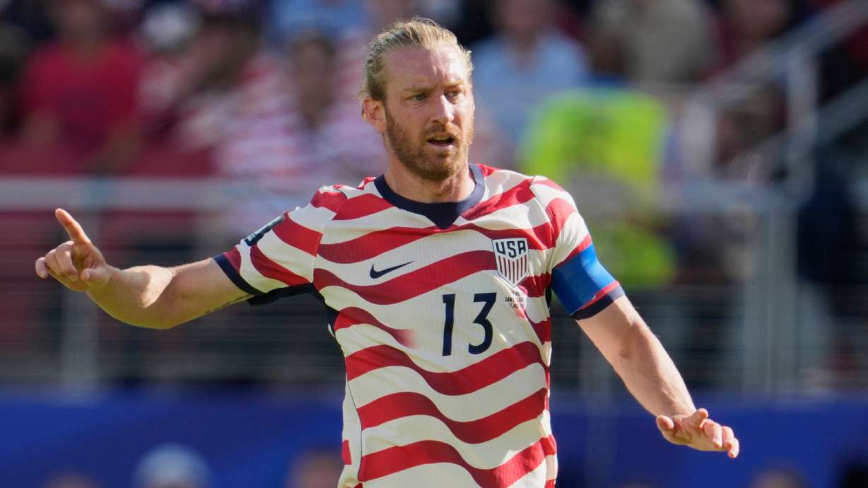 FILE - United States' Tim Ream (13) in action during the World Cup round of 32 soccer match between the United States and Bosnia in Santa Clara, Calif., near San Francisco, Wednesday, July 1, 2026.