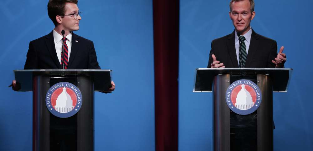 Ben McAdams, Riley Owen find much to agree on in debate for Utah's 1st Congressional District