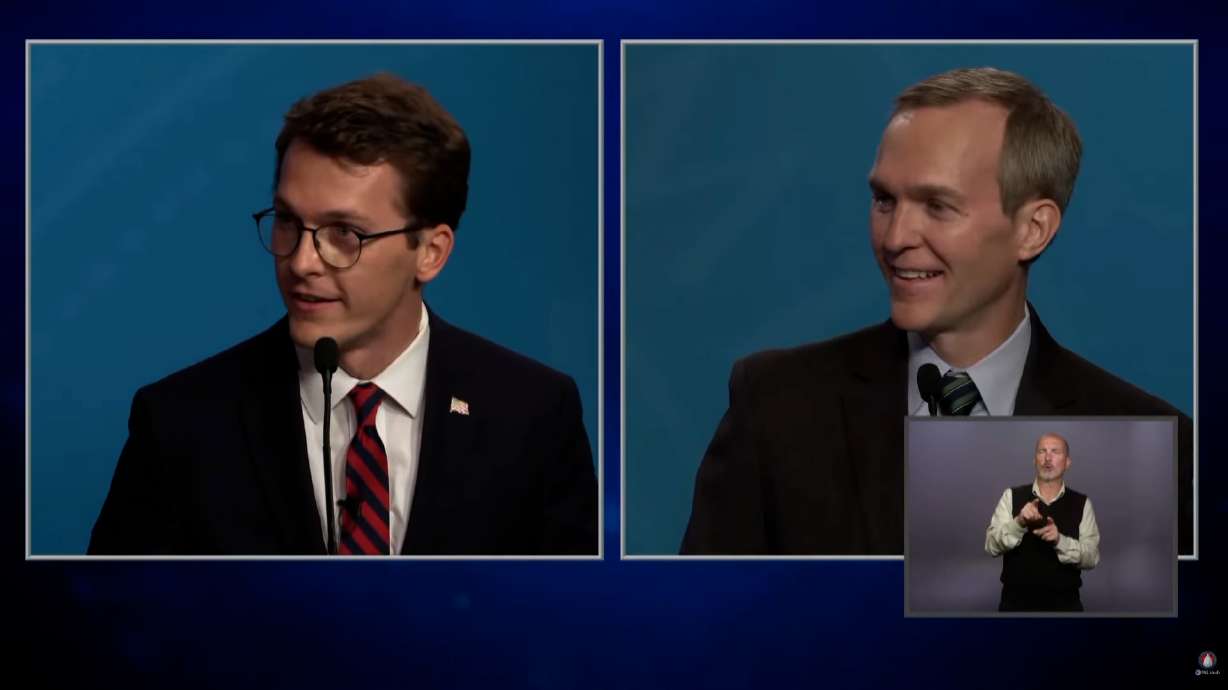 Riley Owen and Ben McAdams take the debate stage to make their pitch to voters ahead of Election Day. We fact-checked what they said.