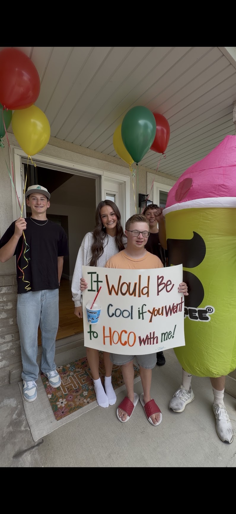 Jack DowDell, a Bingham High School student who has Down syndrome, asked Ava Mousley to their first Homecoming dance.