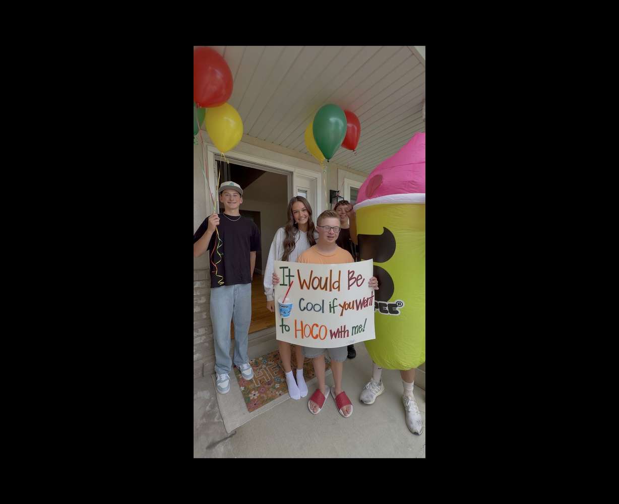 Jack DowDell, a Bingham High School student who has Down syndrome, asked Ava Mousley to their first Homecoming dance.