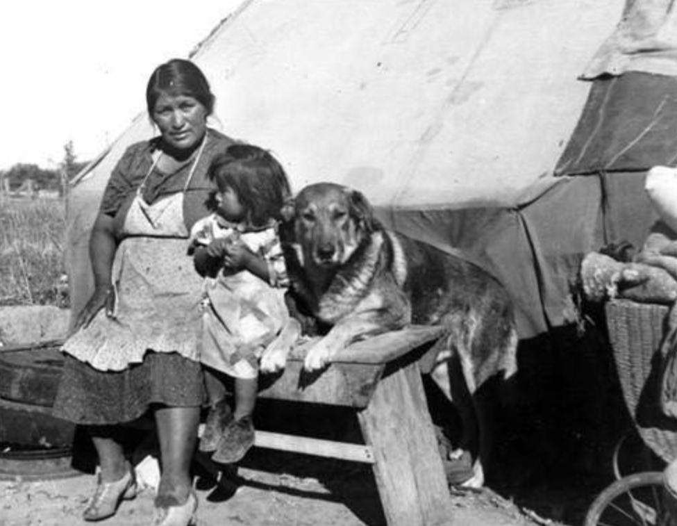 Nikki Borchardt Campbell's great-grandmother, Minnie John Jake, and daughter, Shirley Bowman.
All are members of the Indian Peaks Band of Paiute.
