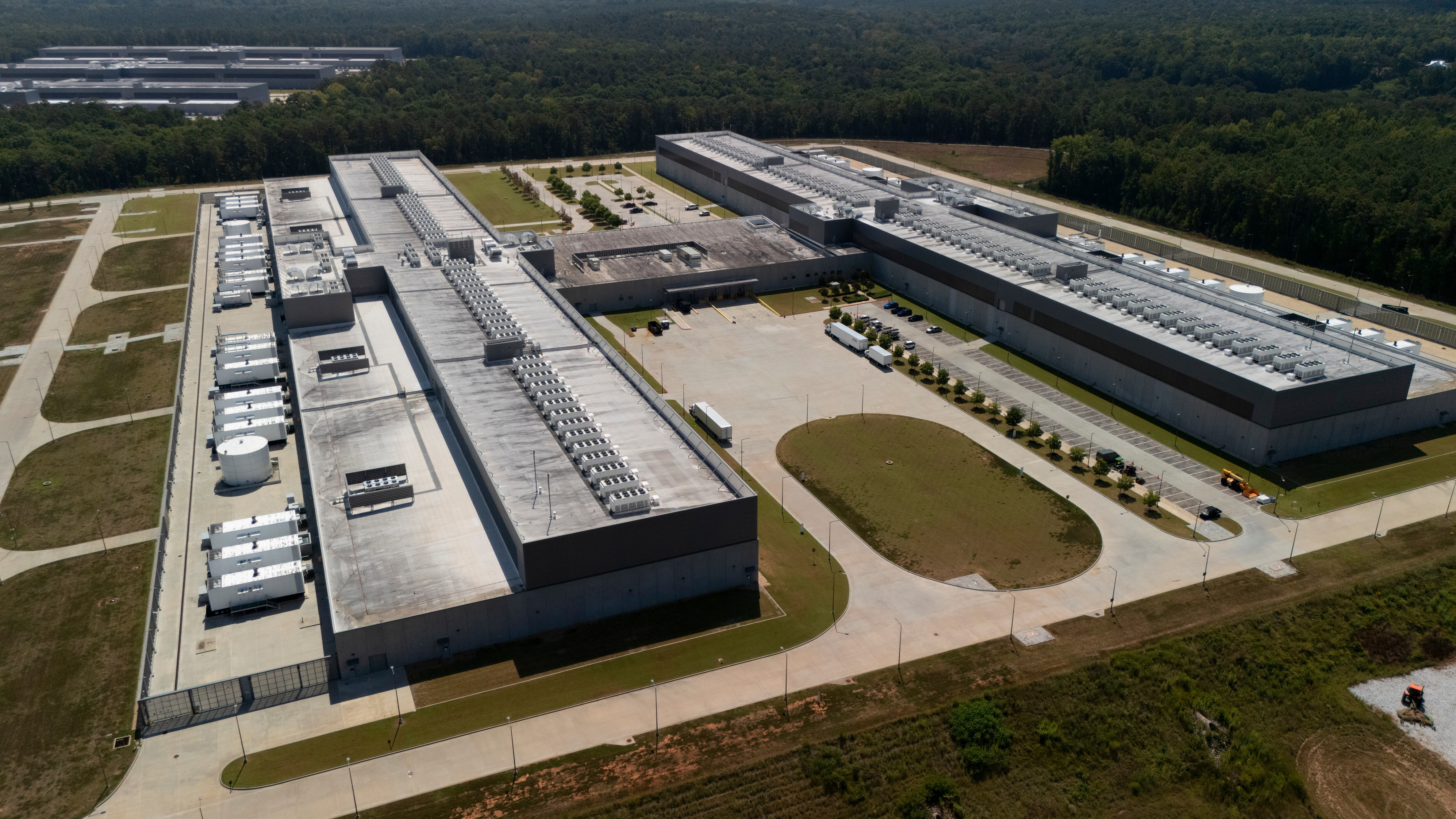 Meta data centers operate, Saturday, Sept. 5, near Social Circle, Ga.