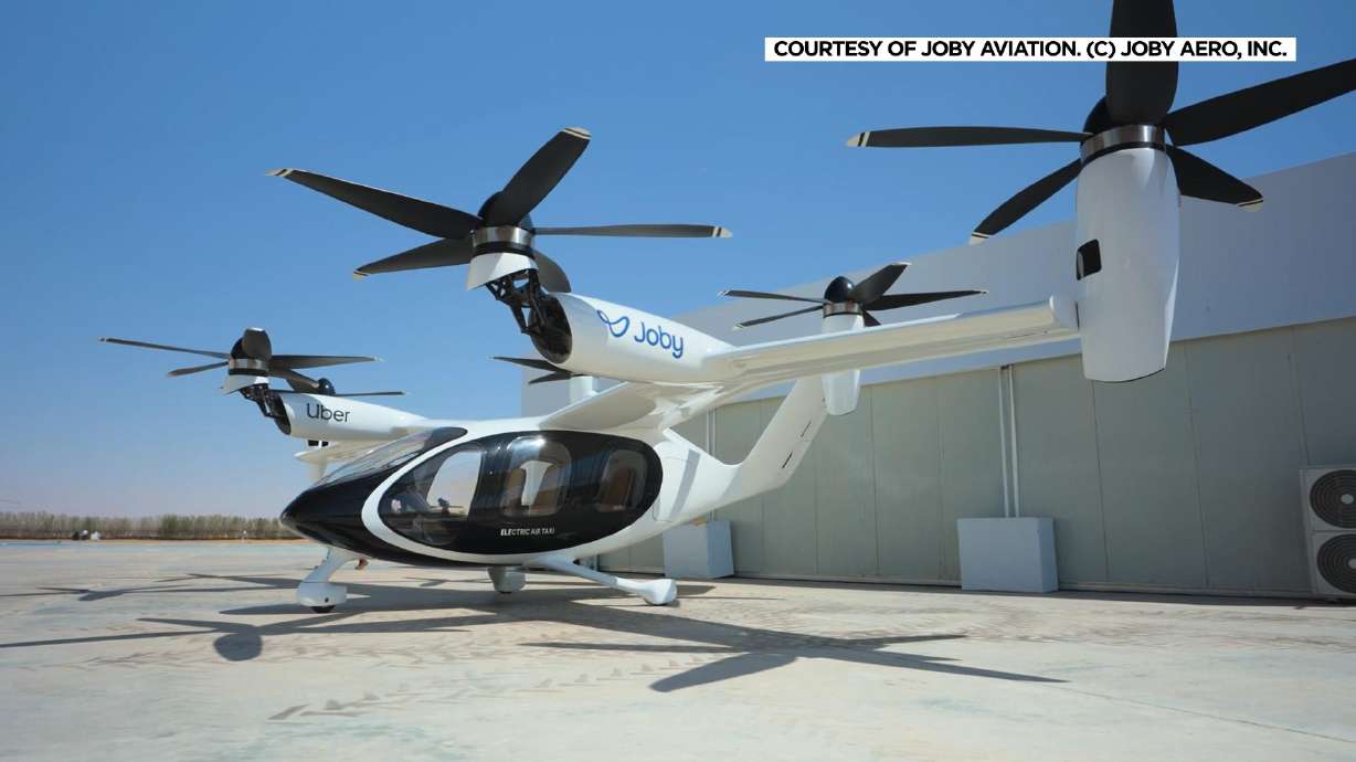A cargo aircraft equipped with Joby Aviation's autonomous flight system is pictured. UDOT hosted a demonstration with Joby Aviation showcasing autonomous flight technology that company officials said could transform how people and cargo move across the state.